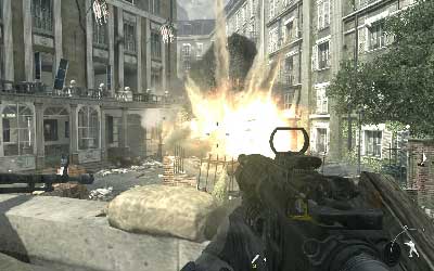 At some moment the tank will arrive - [Act II] Iron Lady - Walkthrough - Call of Duty: Modern Warfare 3 - Game Guide and Walkthrough