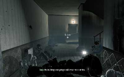 After you go through the square walk into the building and start moving ahead - [Act II] Eye of the Storm - Walkthrough - Call of Duty: Modern Warfare 3 - Game Guide and Walkthrough