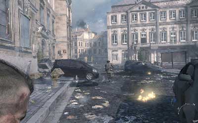 When the animation ends pick up Soap and start following Price - [Act II] Blood Brothers - Walkthrough - Call of Duty: Modern Warfare 3 - Game Guide and Walkthrough