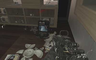 Before you get out move to the right corner just next to the window - [Act II] Blood Brothers - Walkthrough - Call of Duty: Modern Warfare 3 - Game Guide and Walkthrough