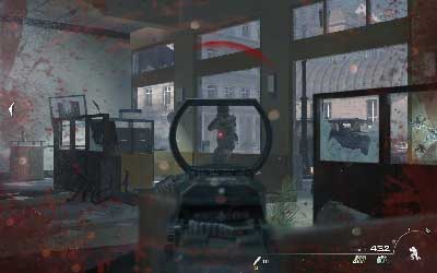 After a short while you will enter the building which will be attacked by a big group of enemies - [Act II] Blood Brothers - Walkthrough - Call of Duty: Modern Warfare 3 - Game Guide and Walkthrough