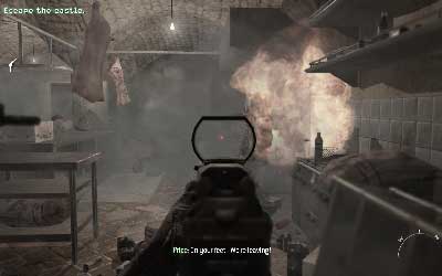 Pass through the hole and start climbing on the beams - [Act III] Stronghold - Walkthrough - Call of Duty: Modern Warfare 3 - Game Guide and Walkthrough