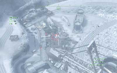 After that jump over the railing on the right side and start moving inside the complex - [Act III] Down the Rabbit Hole - Walkthrough - Call of Duty: Modern Warfare 3 - Game Guide and Walkthrough