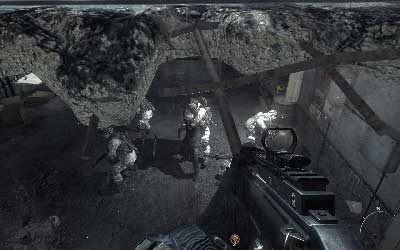 When you reach the doors you will find out that they're close - [Act III] Down the Rabbit Hole - Walkthrough - Call of Duty: Modern Warfare 3 - Game Guide and Walkthrough