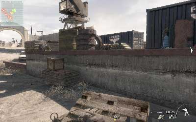 Now run on the wooden crate and jump on the jetty - Hit & Run - SpecOps missions - Call of Duty: Modern Warfare 3 - Game Guide and Walkthrough