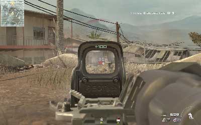 When you see enemies running on the balcony hide and eliminate them from safe position - Fatal Extraction - SpecOps missions - Call of Duty: Modern Warfare 3 - Game Guide and Walkthrough