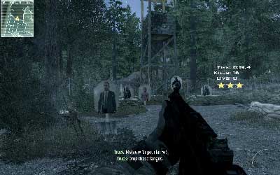 Go downstairs, use knife to eliminate foes and when you are outside shoot another terrorists - Charges Set - SpecOps missions - Call of Duty: Modern Warfare 3 - Game Guide and Walkthrough