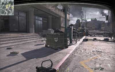 Behind the concrete barricades you will find box with ammo - Invisible Threat - SpecOps missions - Call of Duty: Modern Warfare 3 - Game Guide and Walkthrough