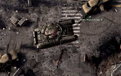 In one of the attack the tank will drive on the battlefield - Invisible Threat - SpecOps missions - Call of Duty: Modern Warfare 3 - Game Guide and Walkthrough