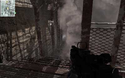 Move through the corridor and start walking downstairs - Server Crash - SpecOps missions - Call of Duty: Modern Warfare 3 - Game Guide and Walkthrough