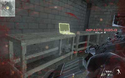 Run to the room on the left side and hijack to the computer standing on the desk - Fire Mission - SpecOps missions - Call of Duty: Modern Warfare 3 - Game Guide and Walkthrough