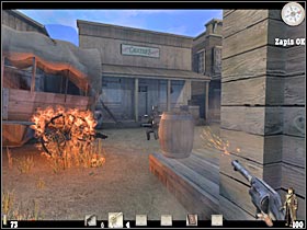 Step up closer to the right wall - Chapter III: Level 2 Walkthrough - Chapter III - Call of Juarez - Game Guide and Walkthrough