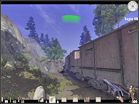 There should be one more bandit waiting for you here (#1) - Chapter VI: Level 1 Walkthrough - Chapter VI - Call of Juarez - Game Guide and Walkthrough