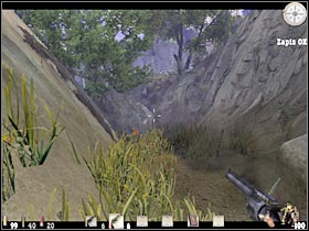 Try getting closer to one of the boulders - Chapter VI: Level 2 Walkthrough - Chapter VI - Call of Juarez - Game Guide and Walkthrough