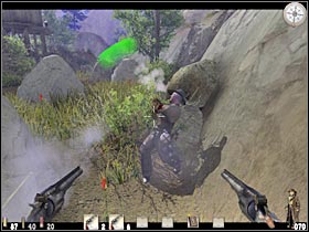 I would recommend that you start off by taking out a single sniper - Chapter VI: Level 2 Walkthrough - Chapter VI - Call of Juarez - Game Guide and Walkthrough