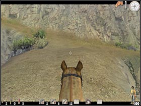 You should be able to reach a huge gap very soon (#1) - Chapter VII: Level 2 Walkthrough - Chapter VII - Call of Juarez - Game Guide and Walkthrough