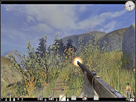 Slide down carefully (#1) and keep moving forward - Chapter VII: Level 2 Walkthrough - Chapter VII - Call of Juarez - Game Guide and Walkthrough