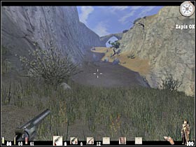 As always, you'll have some serious problems with those Indians who are hiding on the upper ledges (#1) - Chapter VIII: Level 1 Walkthrough - Chapter VIII - Call of Juarez - Game Guide and Walkthrough