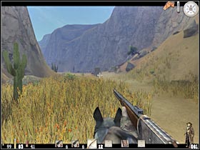 You should be able to reach a small junction very soon (#1) - Chapter X: Level 1 Walkthrough - Chapter X - Call of Juarez - Game Guide and Walkthrough