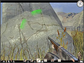 You will have to start off by taking out a single bandit that's standing by the Gatling gun (#1) - Chapter X: Level 1 Walkthrough - Chapter X - Call of Juarez - Game Guide and Walkthrough