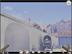 I'd strongly recommend that you choose a passageway that's located to your left - Chapter XIV: Level 1 Walkthrough - Chapter XIV - Call of Juarez - Game Guide and Walkthrough