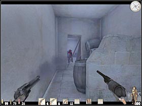 Keep moving towards the unexplored part of the fort (#1) - Chapter XIV: Level 1 Walkthrough - Chapter XIV - Call of Juarez - Game Guide and Walkthrough