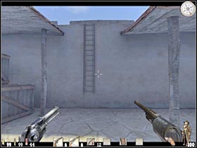 Now you will have to go back to the main gate - Chapter XIV: Level 1 Walkthrough - Chapter XIV - Call of Juarez - Game Guide and Walkthrough