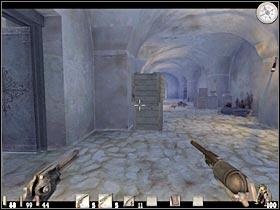 Try getting closer to the opposite end of this corridor - Chapter XIV: Level 1 Walkthrough - Chapter XIV - Call of Juarez - Game Guide and Walkthrough