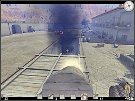 Step up closer to the large hole and listen to what Ray has to say (#1) - Chapter XV - Call of Juarez - Game Guide and Walkthrough