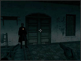 When all of them die move closer to the door on the other side of the