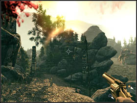 Then, go towards the edge and jump down (left picture) - Chapter XI - Walkthrough - part 2 - Call of Juarez: Bound in Blood - Game Guide and Walkthrough