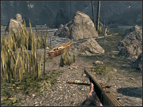 Another one is in the canoe in the second river - Chapter X - Secrets - Call of Juarez: Bound in Blood - Game Guide and Walkthrough