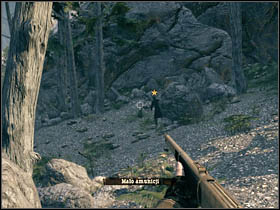 The way to cover won't be long, the spiritual McCall will be behind the nearest rocks and on your way there a few savages will attack you (they won't be hidden) - Chapter X - Brothers - Call of Juarez: Bound in Blood - Game Guide and Walkthrough