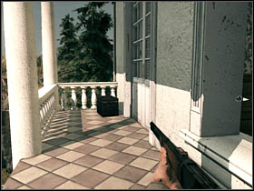 The last one I hidden in the chest on the back balcony - Chapter II - Secrets - Call of Juarez: Bound in Blood - Game Guide and Walkthrough