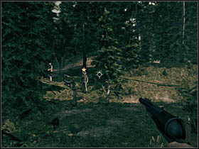 In that way you will steal up on your enemies from behind and you will get a chance to practice for the first time the Concentration Mode, that is very fast and efficient way to dispatch few enemies in the same time - Chapter I - Walkthrough - part 2 - Call of Juarez: Bound in Blood - Game Guide and Walkthrough