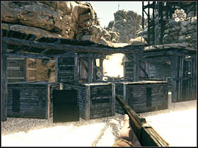 The second one is hidden in the chest in a place where you will fight with many opponents among many wooden buildings (nearby is a trader) - Chapter V - Secrets - Call of Juarez: Bound in Blood - Game Guide and Walkthrough