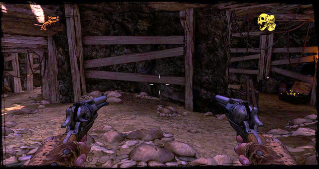 Smaller mine, ammo box on the right - Episode 5 - The Magnificent One - Walkthrough - Call of Juarez: Gunslinger - Game Guide and Walkthrough