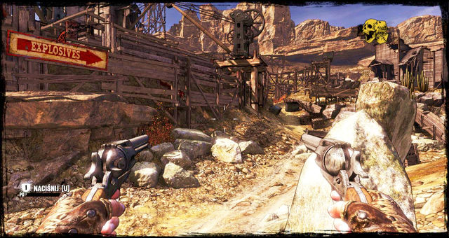 The path to explosives storage - Episode 5 - The Magnificent One - Walkthrough - Call of Juarez: Gunslinger - Game Guide and Walkthrough