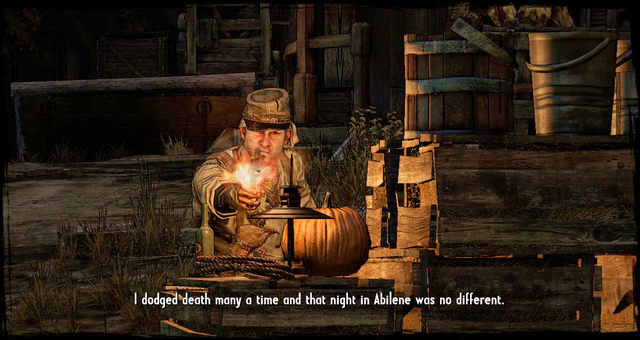 The first shot after episode start - Episode 6 - Be Quick or Be Dead - Walkthrough - Call of Juarez: Gunslinger - Game Guide and Walkthrough