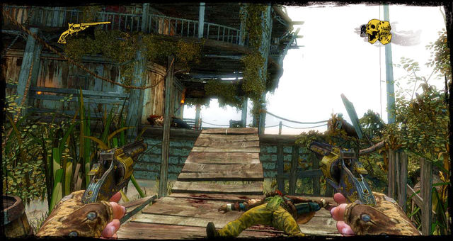 Ship entrance - Episode 9 - Bounty Hunter is Still My Name - Walkthrough - Call of Juarez: Gunslinger - Game Guide and Walkthrough