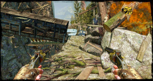 Another cart; it will collapse as you go through - Episode 10 - Not So Great Train Robbery - Walkthrough - Call of Juarez: Gunslinger - Game Guide and Walkthrough