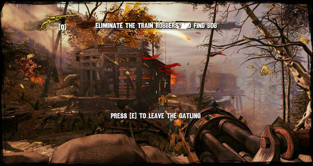 Gatling gun massacre - Episode 10 - Not So Great Train Robbery - Walkthrough - Call of Juarez: Gunslinger - Game Guide and Walkthrough