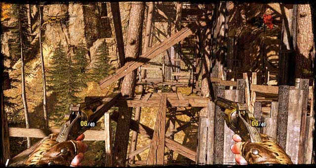 A single plank bridge - Episode 11 - 1:30 to Hell - Walkthrough - Call of Juarez: Gunslinger - Game Guide and Walkthrough