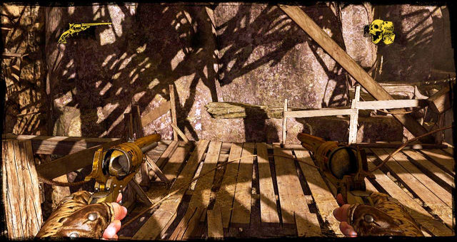 Jump over to the rock - Episode 11 - 1:30 to Hell - Walkthrough - Call of Juarez: Gunslinger - Game Guide and Walkthrough