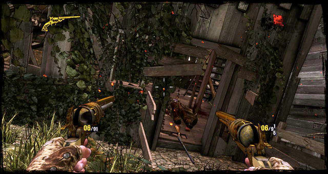 Go through the ruined house - Episode 14 - The Good, the Bad and the Dead - Walkthrough - Call of Juarez: Gunslinger - Game Guide and Walkthrough