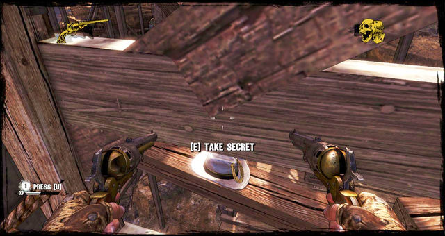 The hat on the planks - Episode 5 - Nuggets of Truth (Secrets) - Call of Juarez: Gunslinger - Game Guide and Walkthrough