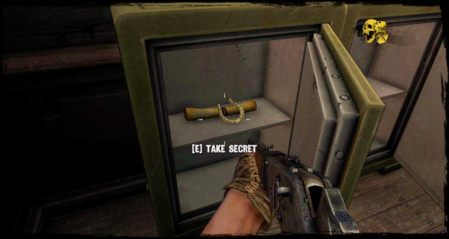 The safe on the ground floor - Episode 8 - Nuggets of Truth (Secrets) - Call of Juarez: Gunslinger - Game Guide and Walkthrough