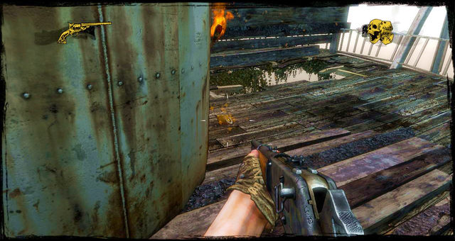 Upstairs the ship - Episode 9 - Nuggets of Truth (Secrets) - Call of Juarez: Gunslinger - Game Guide and Walkthrough