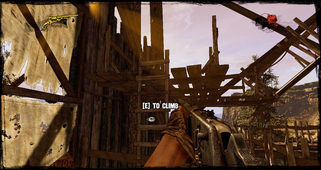 Climb the tent - Episode 11 - Nuggets of Truth (Secrets) - Call of Juarez: Gunslinger - Game Guide and Walkthrough