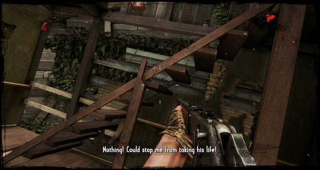 Climb these stairs to get to the secret - Episode 14 - Nuggets of Truth (Secrets) - Call of Juarez: Gunslinger - Game Guide and Walkthrough